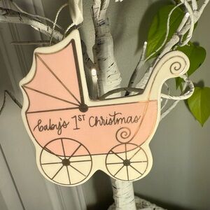 NWT porcelain Baby's 1st Christmas Ornament